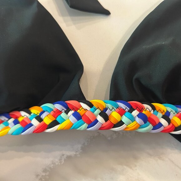 *NWT* Red Carter Black Braided Bikini Set - Med bottoms, Sm top - Picture 8 of 12